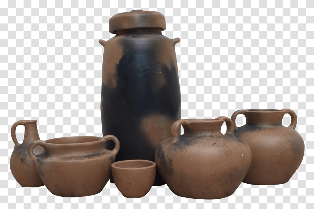 Dead Sea Scroll Pottery Group The Cottage Potters Earthenware, Egg, Food, Jar, Milk Transparent Png