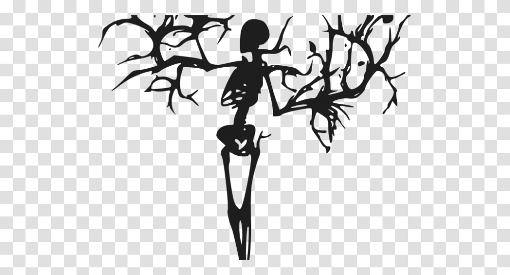Dead Tree Clipart Dried Tree, Silhouette, Hand, Stencil Transparent Png