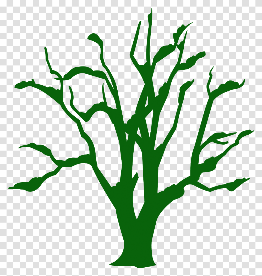 Dead Tree Silhouette, Plant, Painting, Stencil Transparent Png