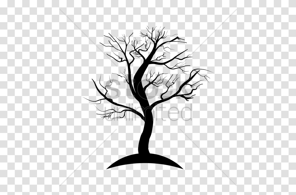 Dead Tree Silhouette Vector Image, Alphabet, Face Transparent Png