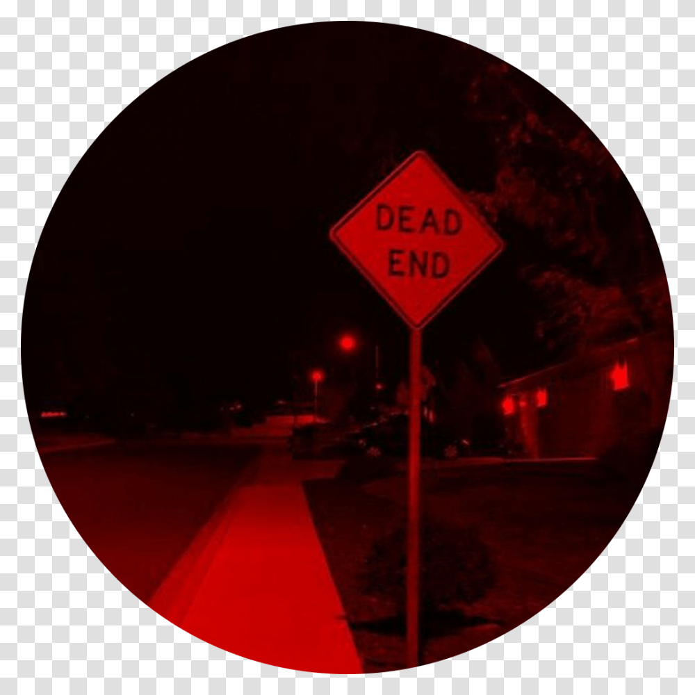 Deadend Street Aesthetic Red Redaesthetic Freetoedit Circle, Sign, Road Sign, Stopsign Transparent Png