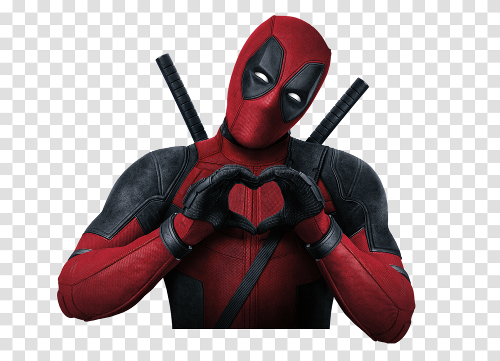 Deadpool Ajax Heart With Hands Meme, Advertisement, Person, Human, Poster Transparent Png
