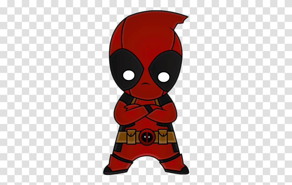 Deadpool Chibi Image Deadpool Animated Transparency, Mask, Label, Text Transparent Png
