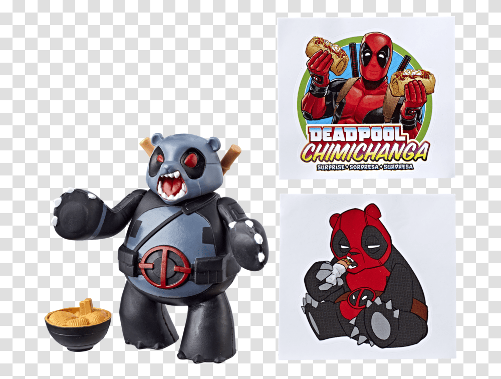 Deadpool Chimichanga Blind Bags, Toy, Label, Person Transparent Png