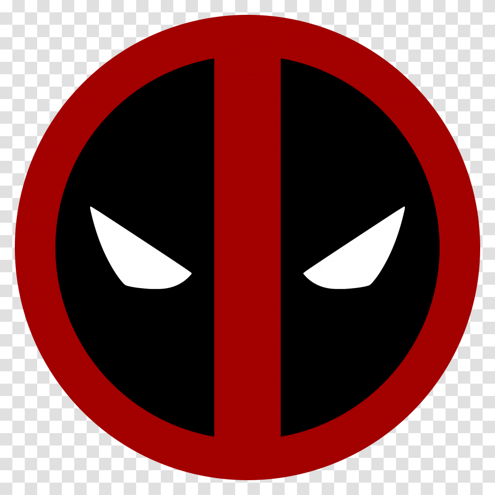 Deadpool Circle Logo, Mask, Pillow, Cushion, Poster Transparent Png