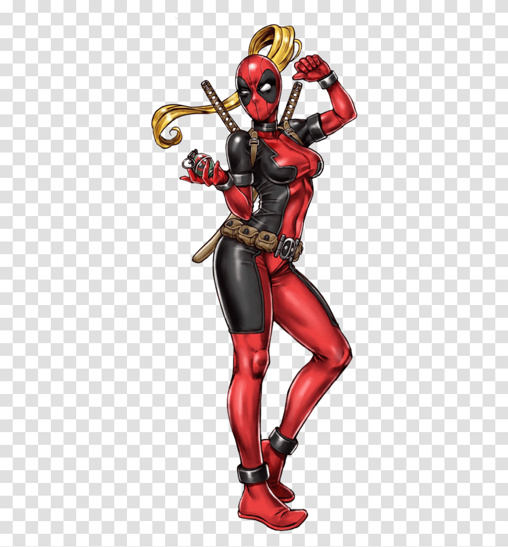 Deadpool Clipart Comic Book Character Lady Deadpool, Toy, Hand, Team Transparent Png