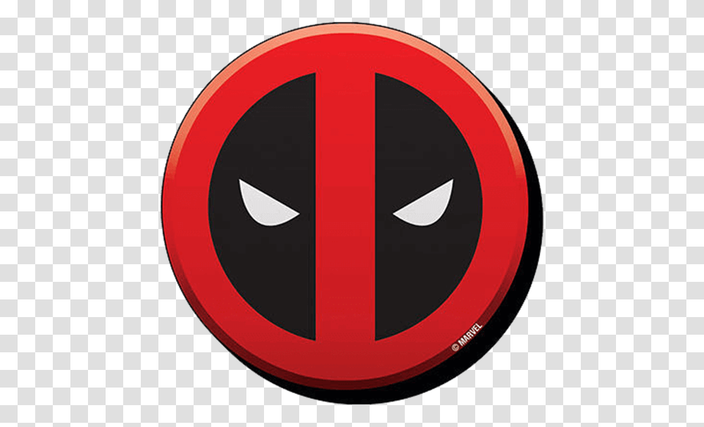 Deadpool Clipart Eye Deadpool Logo, Trademark, Sign, Road Sign Transparent Png