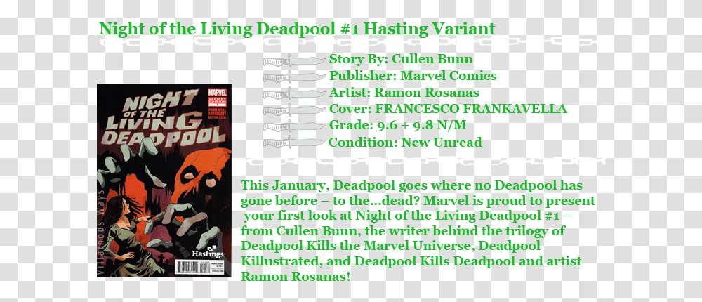 Deadpool Comic, Person, Advertisement, Poster Transparent Png