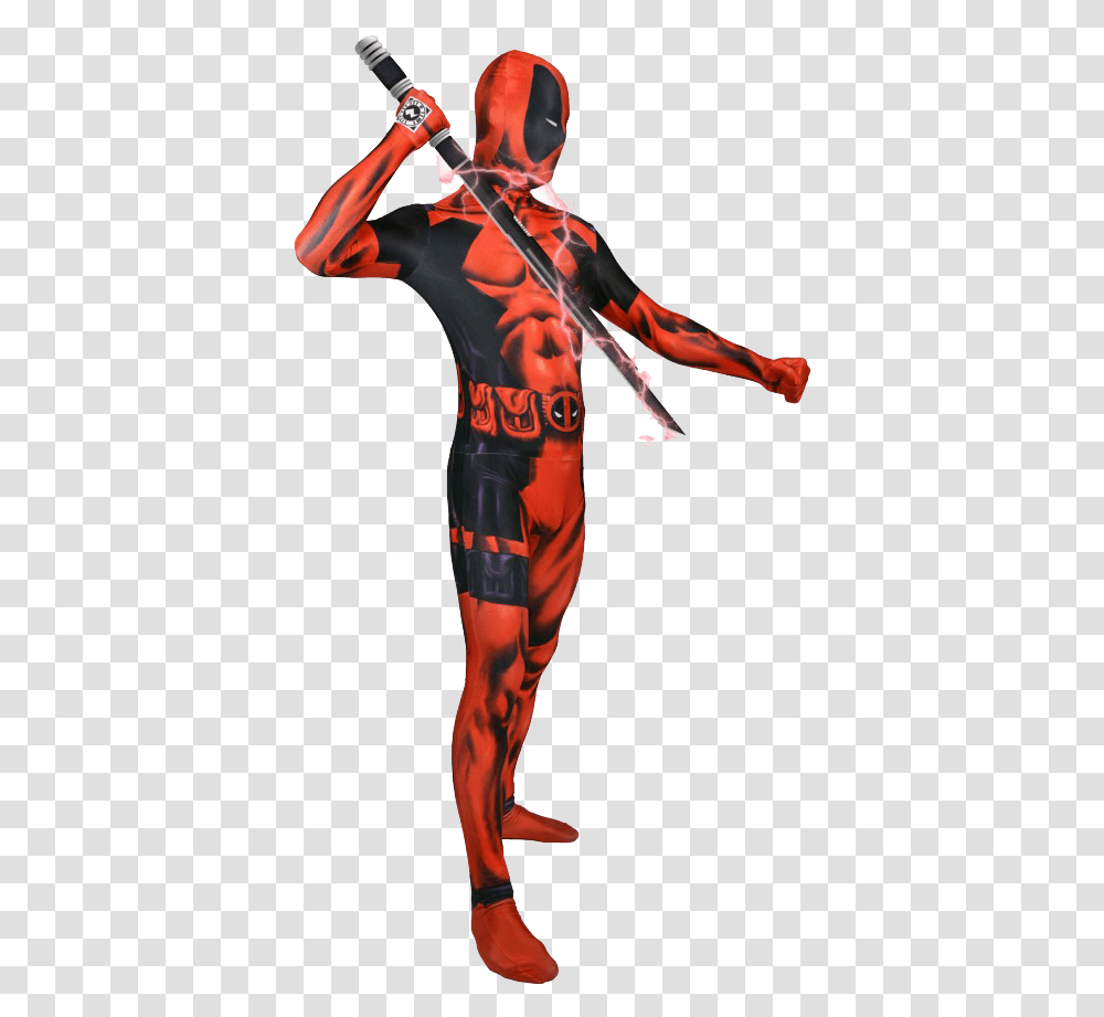 Deadpool, Costume, Person, Human, Hand Transparent Png