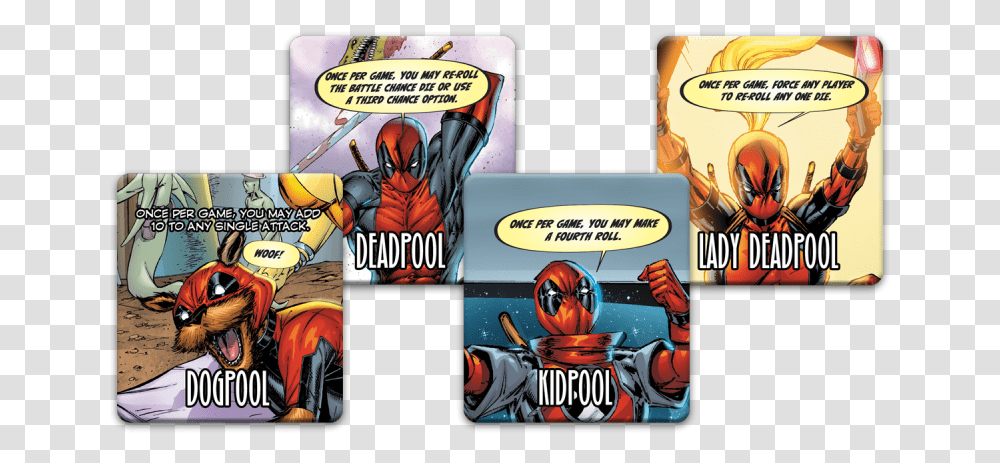 Deadpool Dogpool Kidpool And Deadpool With This Deadpool Corps, Comics, Book, Person, Human Transparent Png