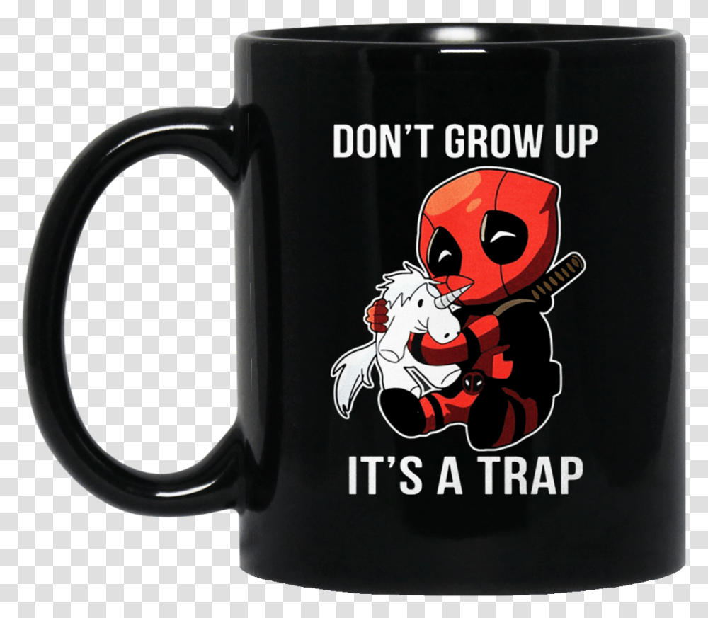 Deadpool Don't Grow Up It's A Trap Mug Shipping Worldwide God Save The Queen Sylvanas, Coffee Cup Transparent Png