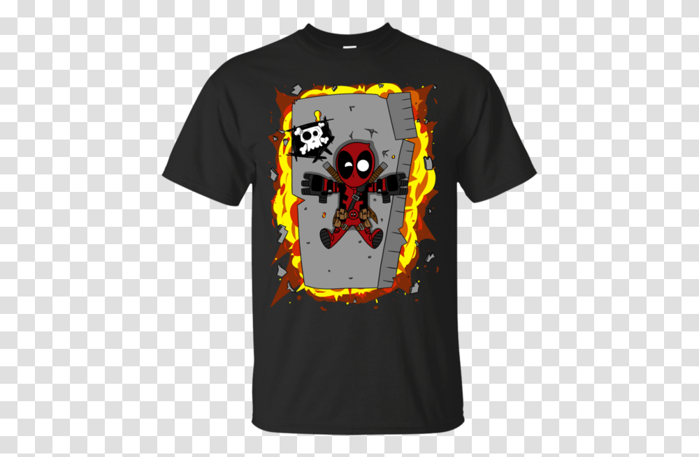 Deadpool Exploding Flying Debris Anti Hero T Shirt Rolling Stones T Shirt Grid, Apparel, T-Shirt, Person Transparent Png