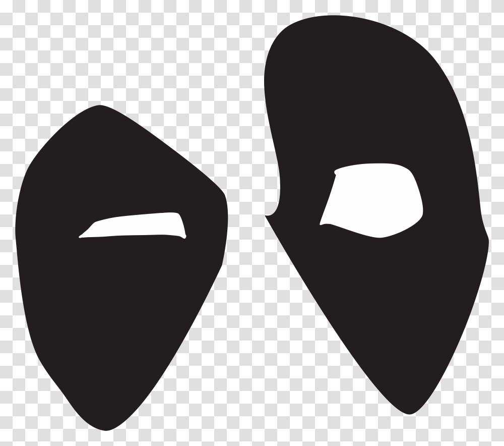 Deadpool Face Deadpool Logo, Plectrum, Pillow, Cushion, Mask Transparent Png