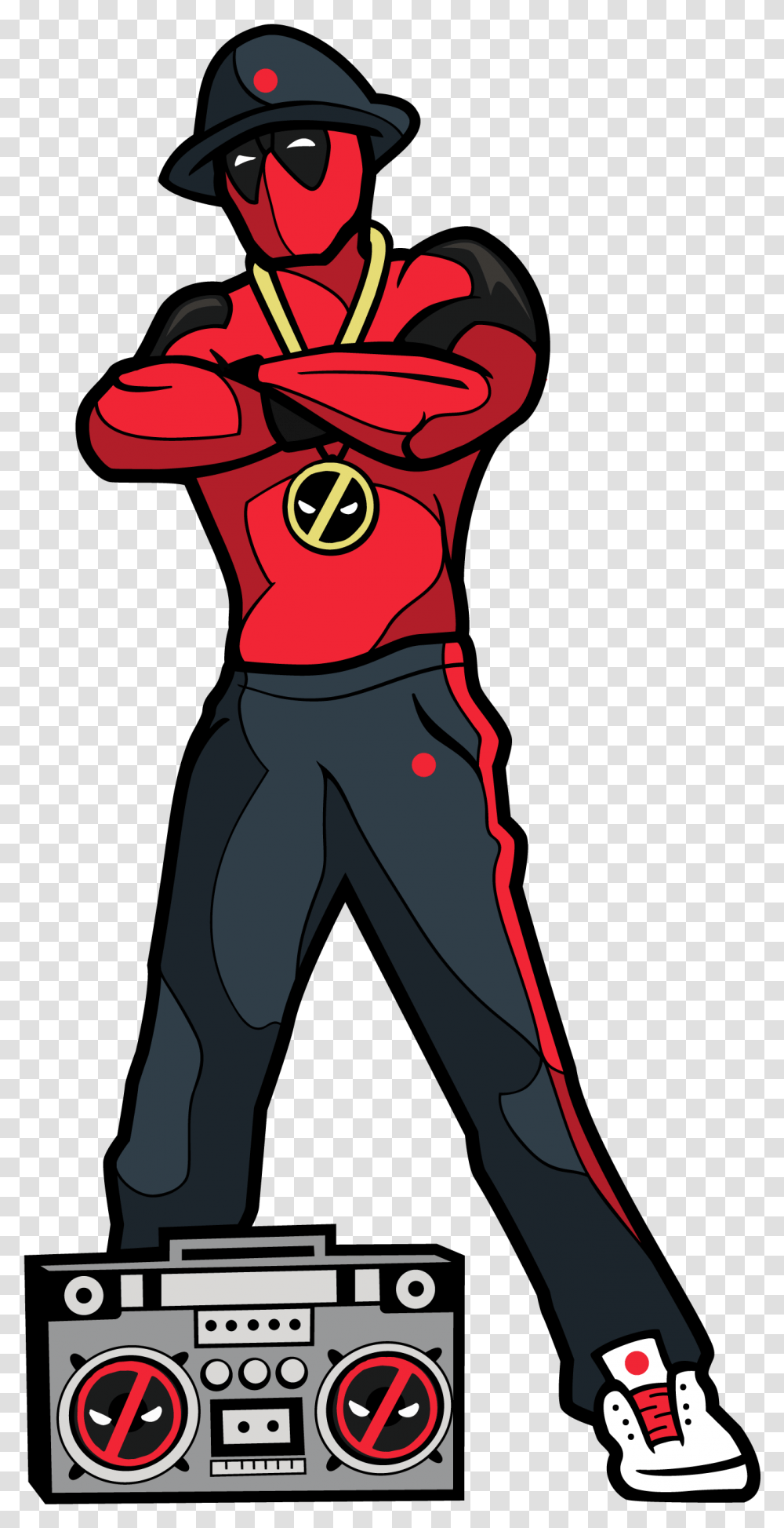 Deadpool Figpin Mini, Person, Sleeve, Pants Transparent Png