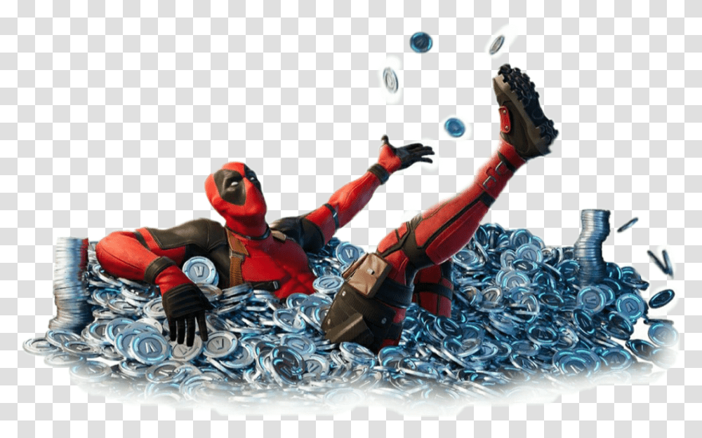Deadpool Fortnite, Person, Human, Juggling, Bubble Transparent Png