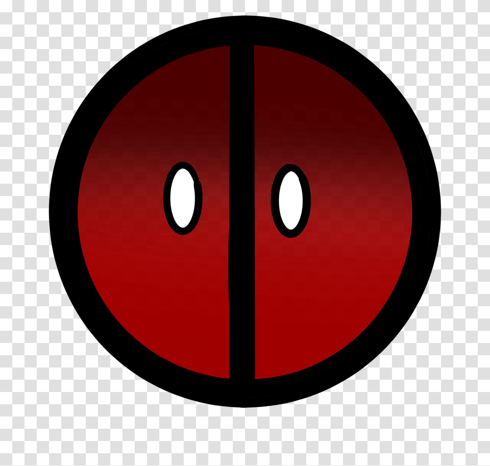 Deadpool Icon Circle, Sign, Road Sign, Triangle Transparent Png