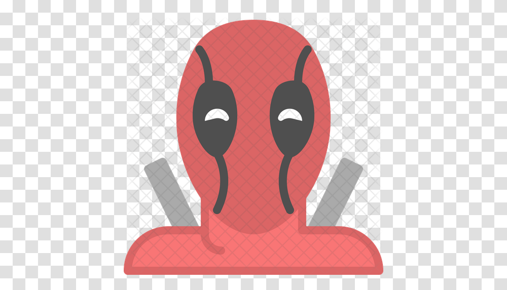 Deadpool Icon Of Flat Style Deadpool, Furniture, Cushion, Chair, Electronics Transparent Png