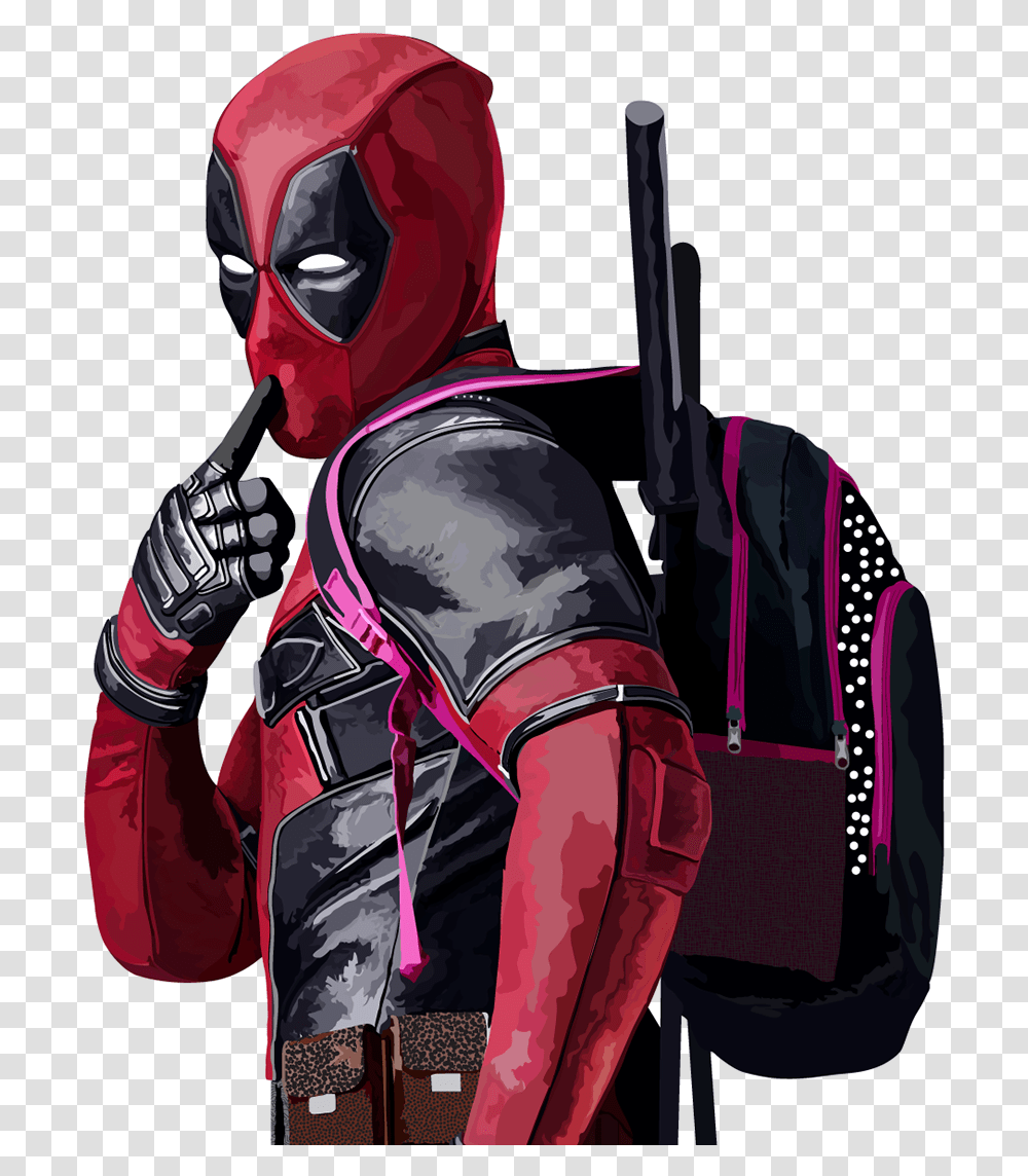 Deadpool Illustration New Deadpool, Helmet, Clothing, Apparel, Person Transparent Png