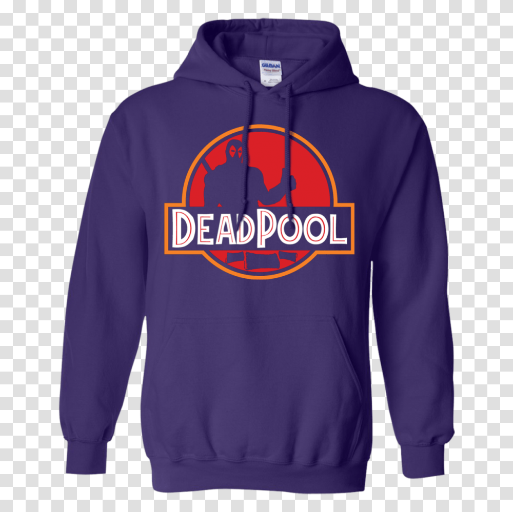 Deadpool Jurassic World Logo Hoodie, Apparel, Sweatshirt, Sweater Transparent Png