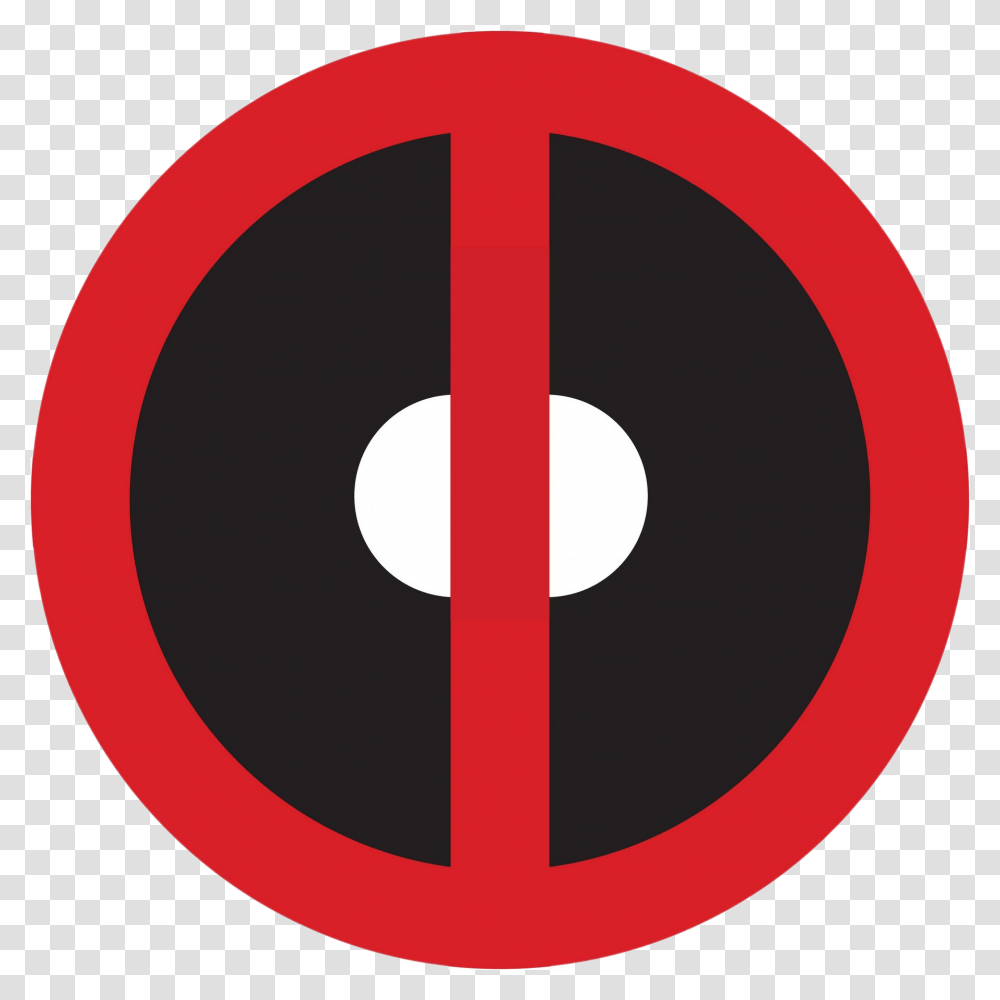 Deadpool Logo File Play Circle, Symbol, Trademark, Sweets, Food Transparent Png