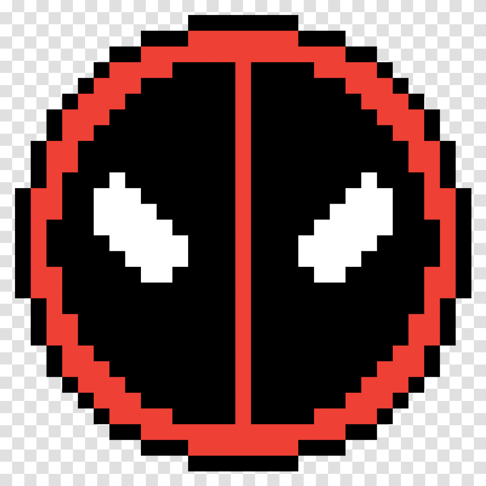 Deadpool Logo Pixel Art, Rug, Pattern, Ornament Transparent Png