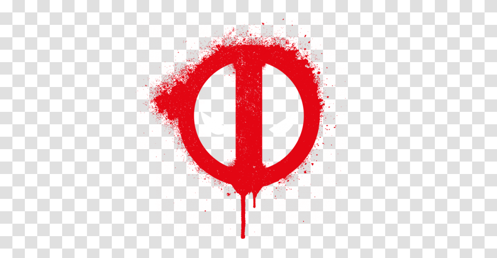 Deadpool Logo Spray Sign, Symbol, Trademark, Text, Alphabet Transparent Png