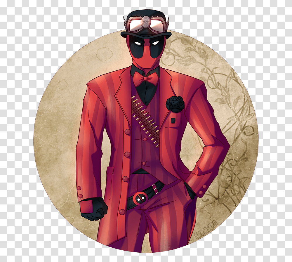 Deadpool Mask, Suit, Overcoat, Person Transparent Png