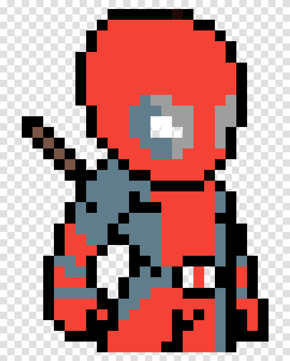 Deadpool Pixel Art Clipart Download Pixel Art Deadpool Transparent Png