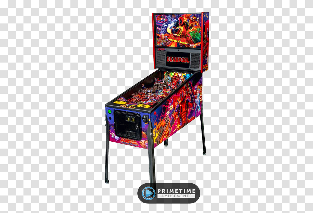 Deadpool Pro Pinball Machine By Stern Pinball Deadpool Pinball Arcade Game, Arcade Game Machine Transparent Png