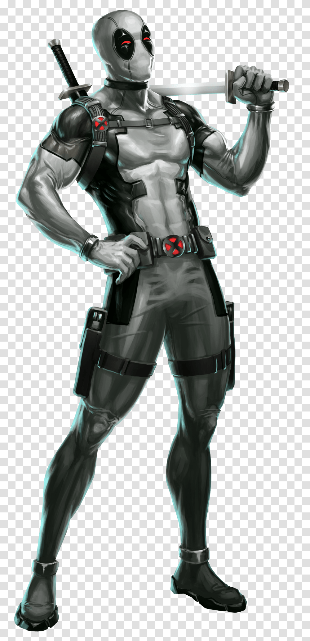 Deadpool Uncanny X Force Deadpool Black And White, Knight, Person, Human, Armor Transparent Png