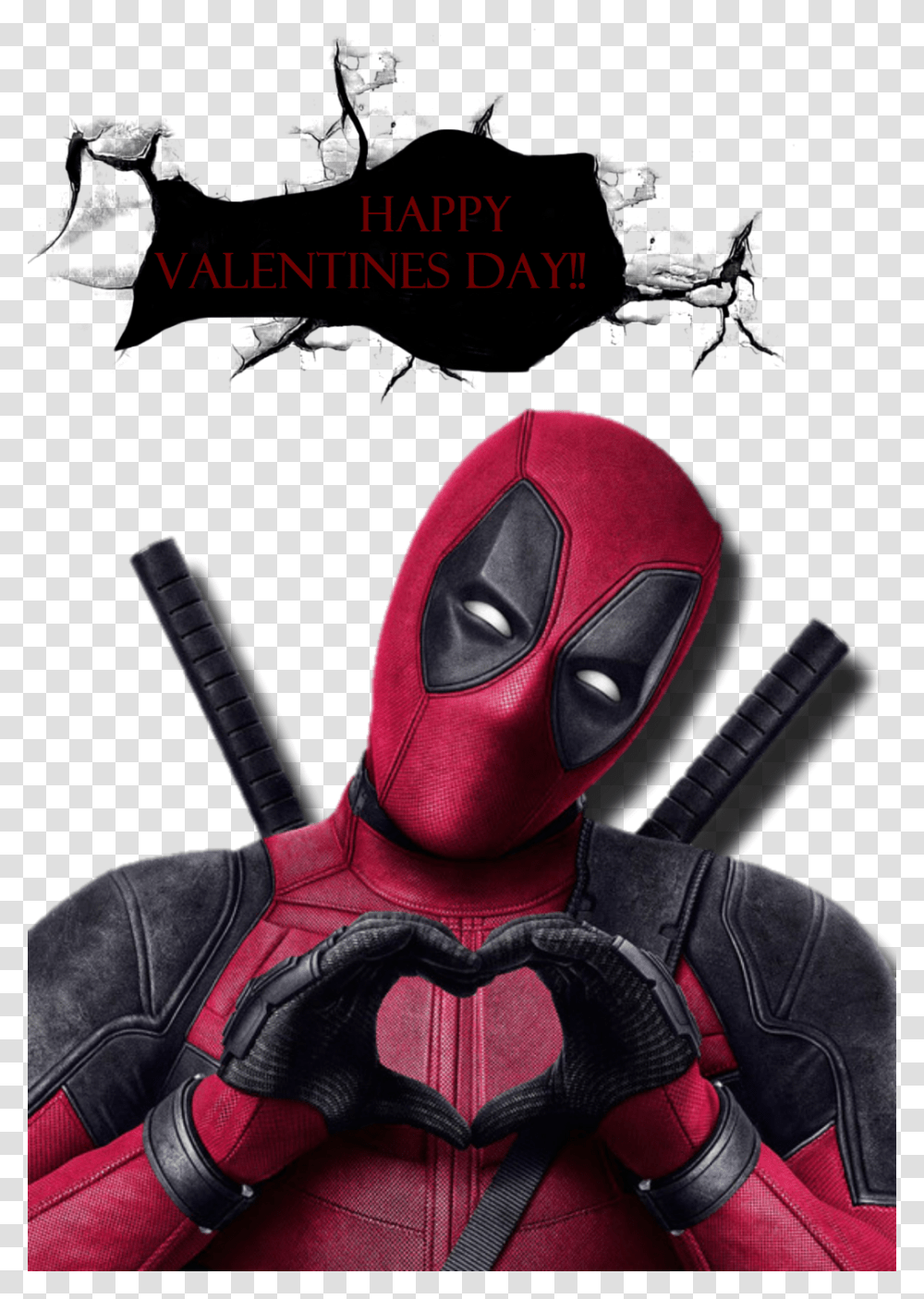 Deadpool Valentine's Day Meme, Apparel, Person, Human Transparent Png