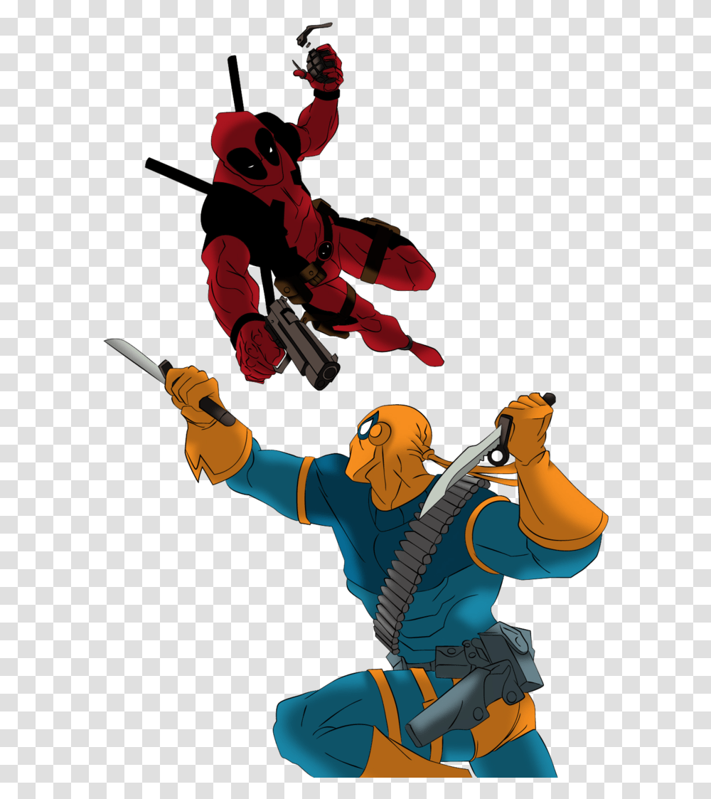 Deadpool Vs Deathstroke, Person, Human, Duel, People Transparent Png