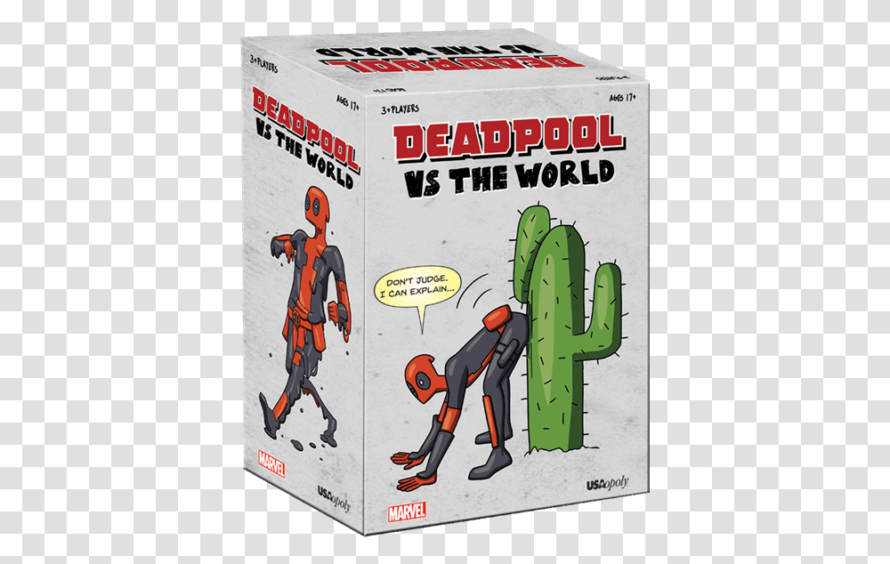 Deadpool Vs The World Card Game, Plant, Poster, Advertisement, Person Transparent Png