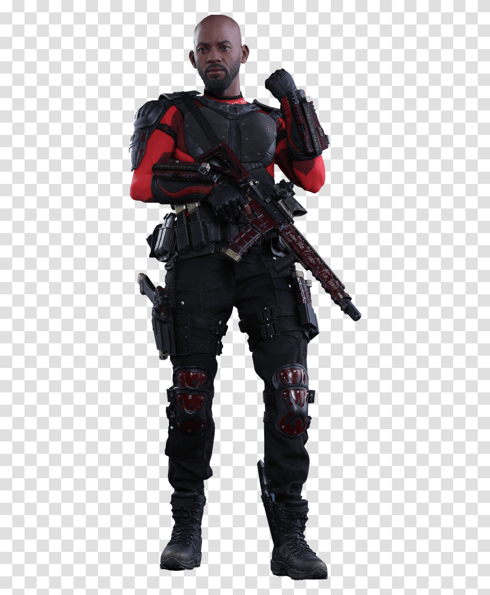 Deadshot Rifle Suicide Squad, Person, Human, Armor, Gun Transparent Png