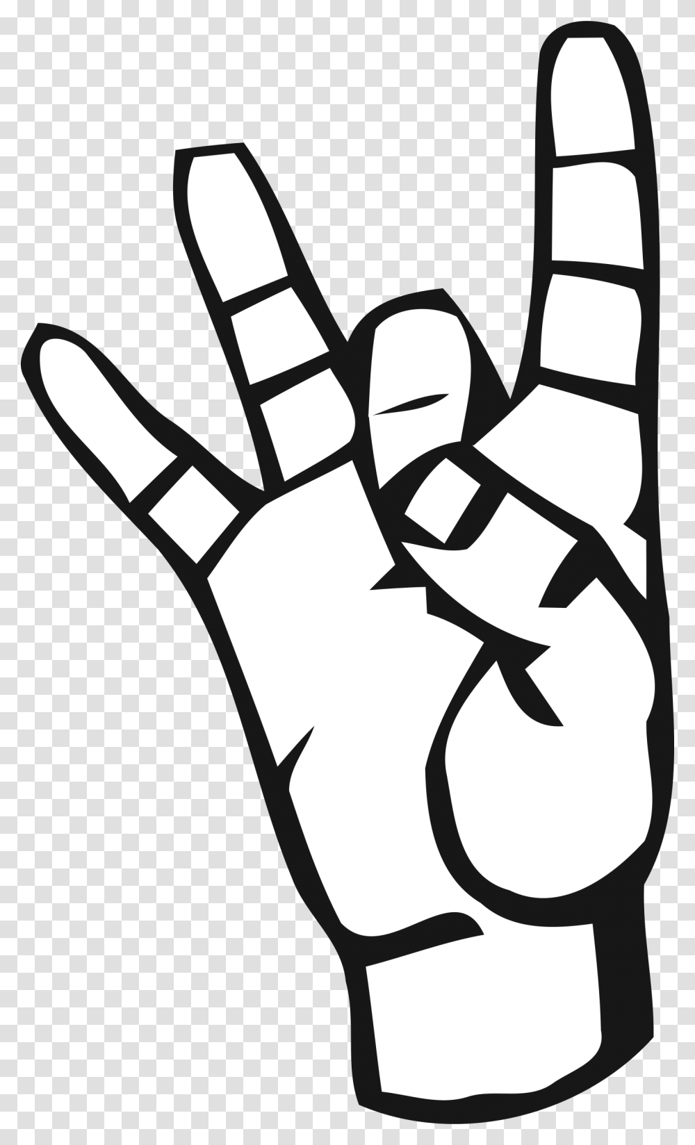 Deaf Alphabet 8 Clip Arts Sign Language 5 Clipart, Hand, Stencil Transparent Png