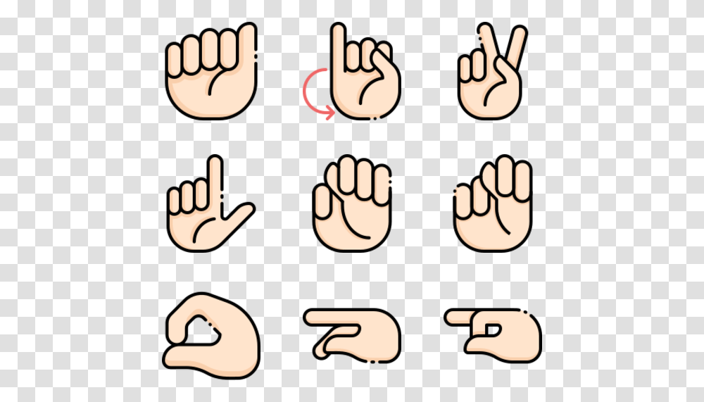 Deaf Alphabet, Hand, Fist, Poster Transparent Png