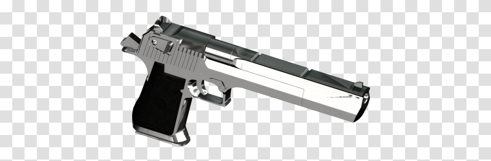 Deagle Chrome Gta Sa, Gun, Weapon, Weaponry, Handgun Transparent Png