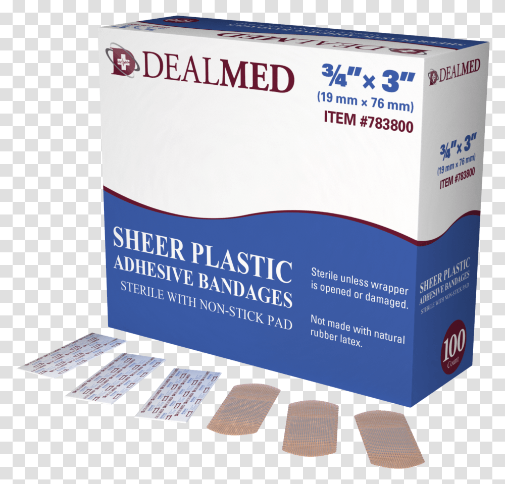 Dealmed Flexible Sheer Adhesive Bandages New York Rangers, Cardboard, Box, Carton, Flyer Transparent Png