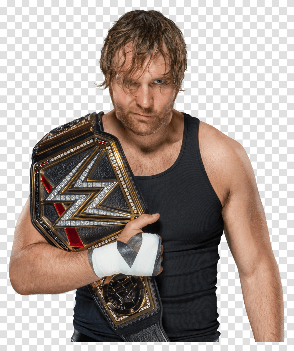 Dean Ambrose With Wwe Championship, Person, Human, Apparel Transparent Png
