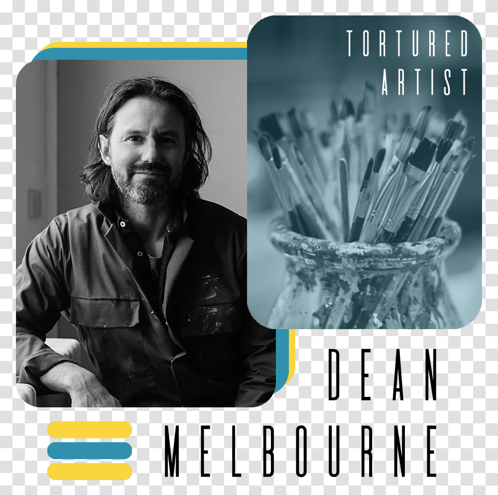 Dean Melbourne Tortured Artist More Important Creativity Or Knowledge, Face, Person, Beard Transparent Png