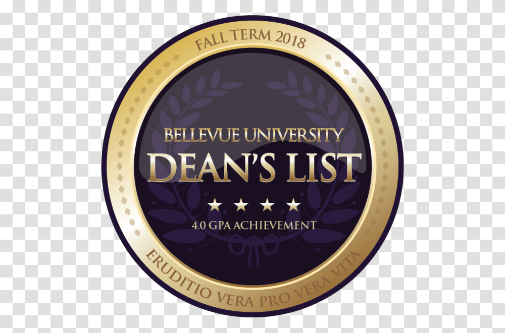 Dean's List Emblem, Label, Gold, Word Transparent Png