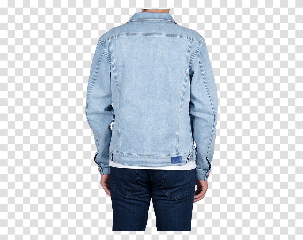 Dean Stretch Denim Jacket Long Sleeve, Clothing, Apparel, Sweatshirt, Sweater Transparent Png