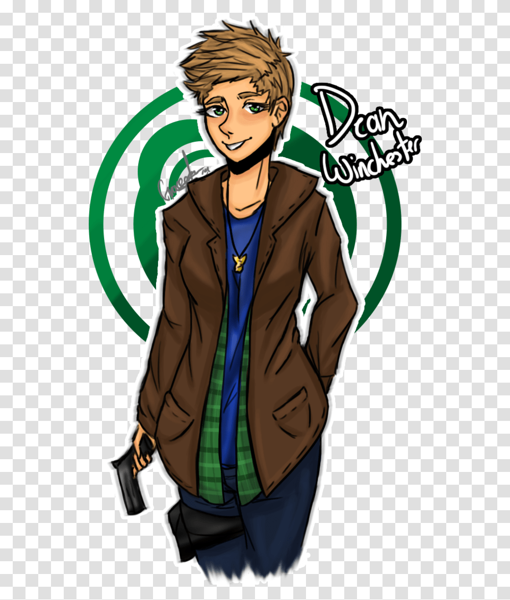 Dean Winchester Clipart Collection Sam And Dean Fanart Dean Winchester, Coat, Person, Overcoat Transparent Png