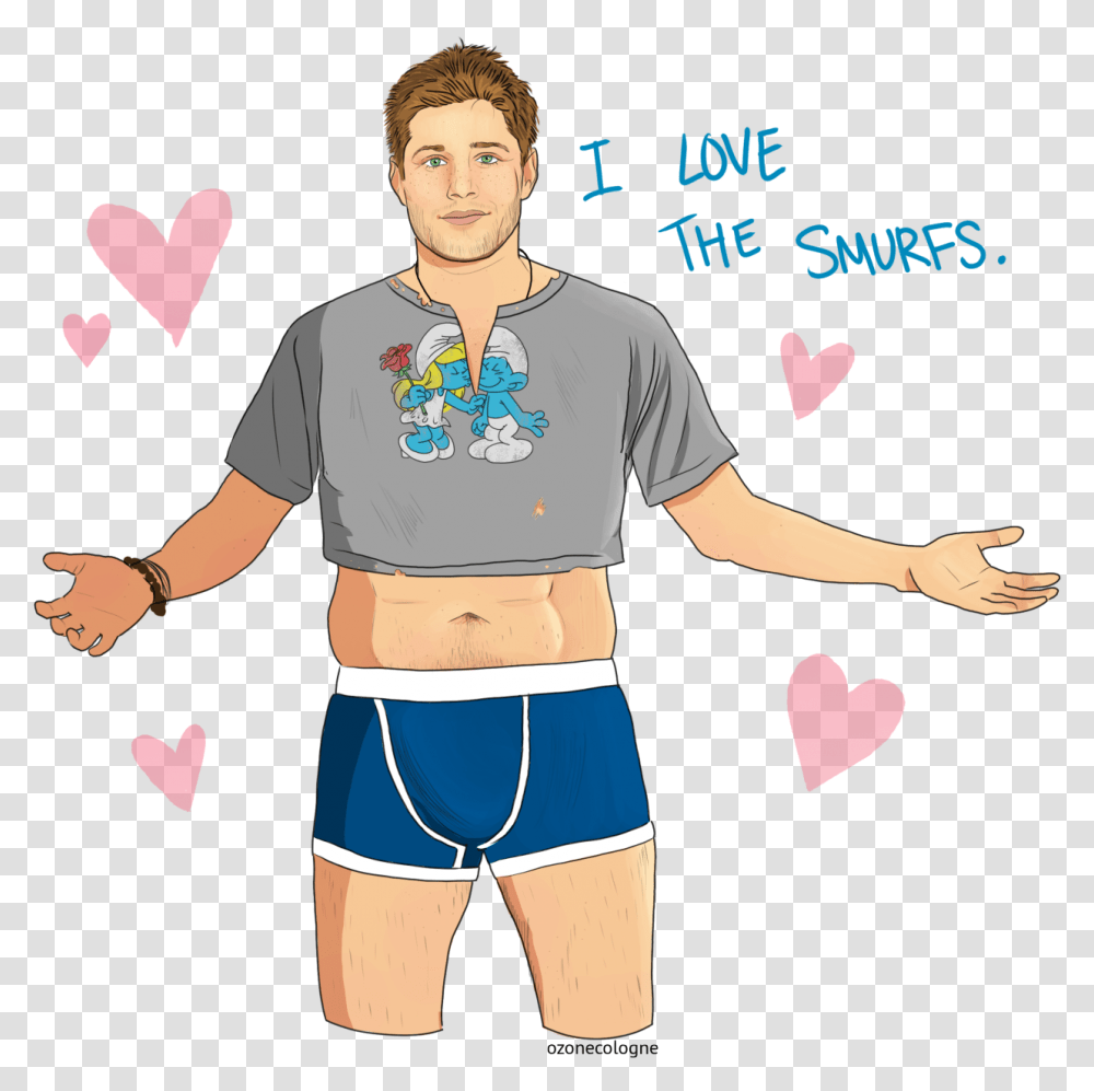 Dean Winchester Fan Art, Shorts, Person Transparent Png