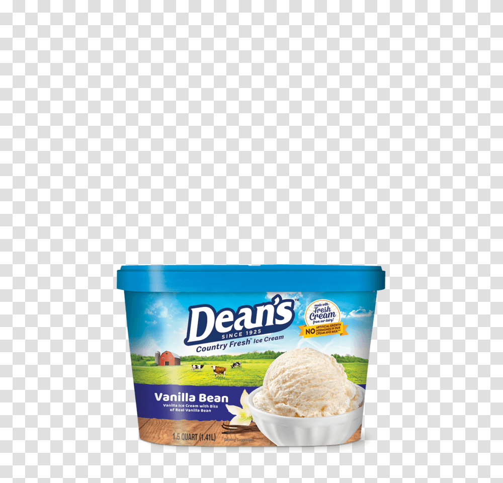 Deans Country Fresh Premium Vanilla Bean Ice Cream Reiter Dairy, Dessert, Food, Yogurt, Creme Transparent Png