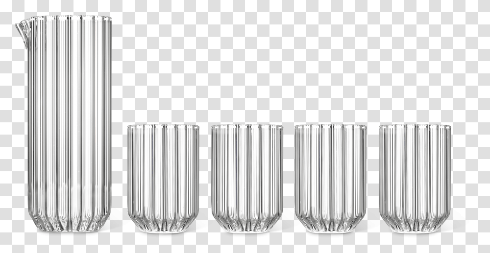 Dearborn Carafe With Dearborn Water Glass Set Illustration, Aluminium, Cylinder, Shaker, Bottle Transparent Png