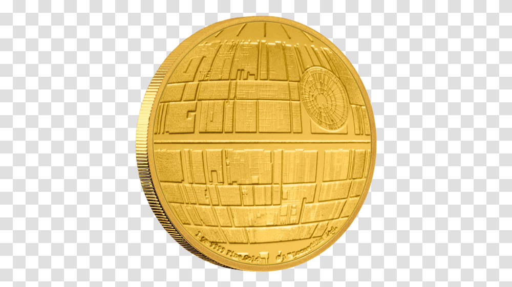 Death 1oz Gold Coin Death Star, Computer Keyboard, Computer Hardware, Electronics, Money Transparent Png