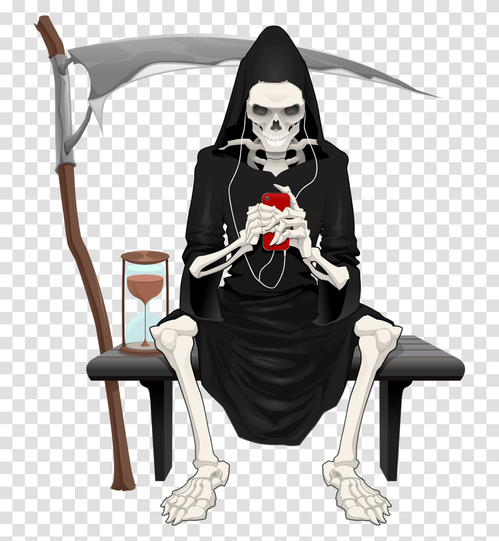Death, Fantasy, Person, Human, Hourglass Transparent Png