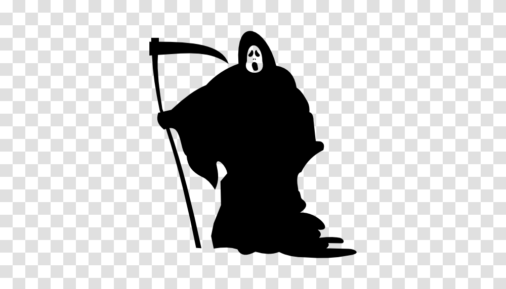 Death, Fantasy, Silhouette, Stencil, Kneeling Transparent Png