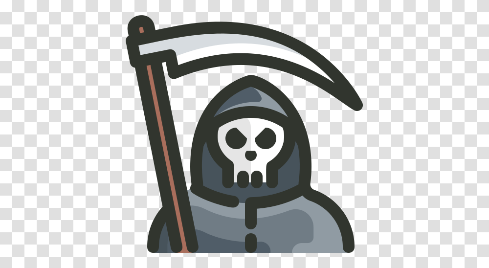 Death Grim Reaper Free Icon Of Halloween 01 Grim Reaper Icon, Tunnel, Tool, Mailbox, Letterbox Transparent Png